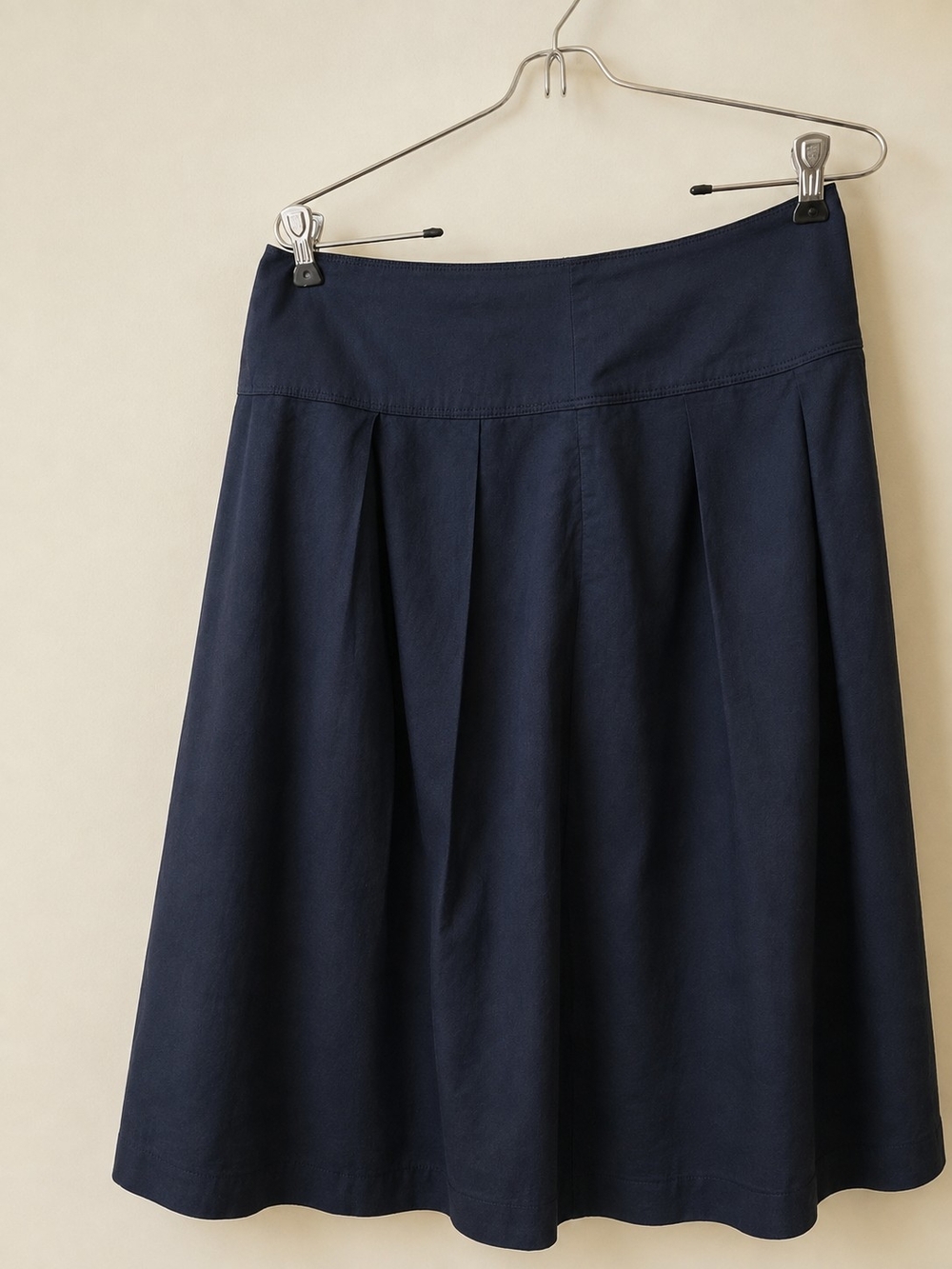 GAP Navy Pleated A-Line Skirt